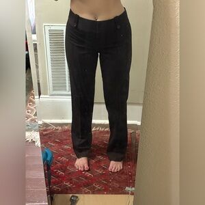 LOFT Black Dress Pants with Straight Leg Cut